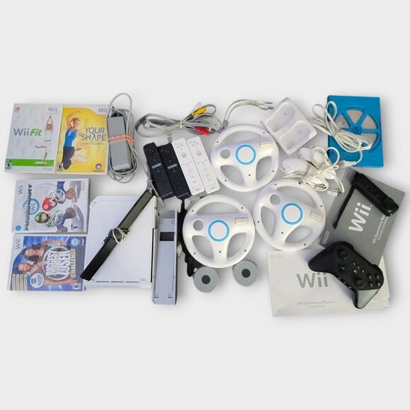 Nintendo Wii Console RVL-001 Bundle With Games And Accessories Mario Kart Wii - Picture 15 of 15